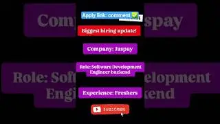 biggest hiring update batch 2025 🔥✅️| juspay hiring | freshers job| #juspay #tcs #fresherjobs