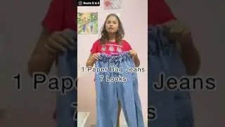 1 Paperbag Jeans and 7 Looks | Percy Hussain | #shorts #outfitideas