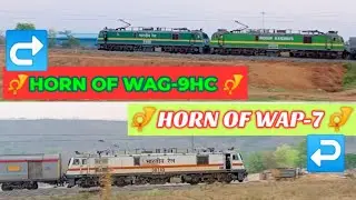 🚅🚅💚//HORN OF WAP-7// ||HORN OF WAG-9HC||Compilation of Horn📯 📯 Two Train Engine 🚂💟🚂