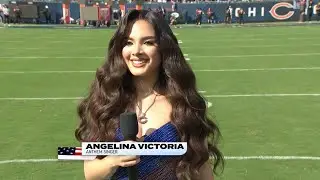Angelina Victoria - National Anthem for the NFL Chicago Bears vs Dallas Cowboys Game 