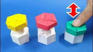 折り紙おもちゃ「押したらヤバそうなボタン９」Funny Origami Toy 