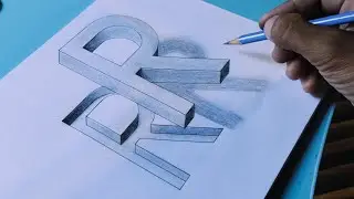 Alphabet R - Amazing 3D Illusion Drawing