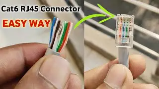 How to crimp rj45 cat6 ethernet cable crimping || How to crimp rj45 cat 6 cable