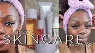 NITE TIME SKINCARE ROUTINE | FENTY SKIN! | CIMPLYCECE  #sisterlocks #sisterlockjourney #fentybeauty