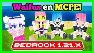 &hearts;️ WAIFUS ADDON for MCPE 1.21.X 🥰 | CHINESE MONKEYS FOR BEDROCK | Anime Characters