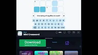 PLAYING MINI CROSSWORD