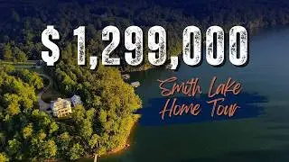🔥 Smith Lake Home for Sale | Stunning 2-Acre Lakefront Estate w/ Guest House | Smith Lake Home Tour