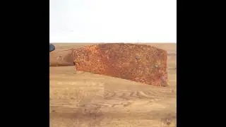 Rusty Meat Cleaver Restoration #meat #cleaver #restoration #shorts