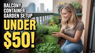 Easy Balcony Container Gardening Setup For Under $50!