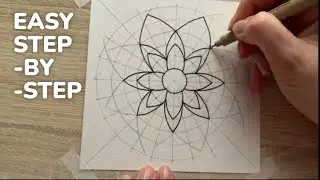 Mandala for Beginners: Draw from Scratch (Pure ASMR Step-by-Step)