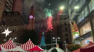 Martin Place Christmas Fireworks 2024
