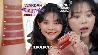 REVIEW WARDAH GLASTING LIQUID LIP TERGERCEP! TAHAN LAMA BANGET? SAWO MATANG APPROVED? | RIRIEPRAMS