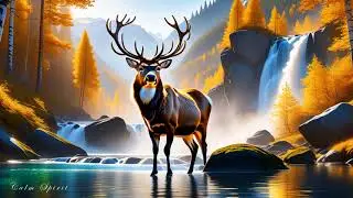Autumn Forest Stream: Relaxing Music & Nature Sounds | Relaxing Autumn Stream with Calming Music