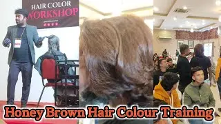 Honey Brown Hair: The Perfect Colour for Men | hair Color for men 2025 Training |  #barberram 