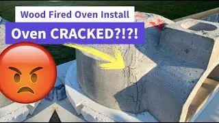 Wood Fired Oven Cracked?! | Installing the Forno Bravo Premio Wood Fired Pizza Oven #woodfiredoven