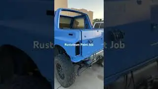 Sneak Peak of the Rustoleum Paint on the 92 Scout Project