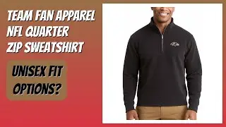 REVIEW (2026): Team Fan Apparel NFL Quarter Zip Sweatshirt. Features