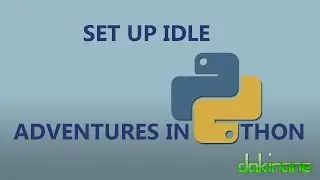 Python - Set up IDLE