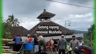 The atmosphere of mutual cooperation in a remote village during the renovation of the Baiturrahim...