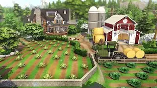 Red Barn Country Farm 🐔🐄 | The Sims 4 - Speed Build (NO CC)
