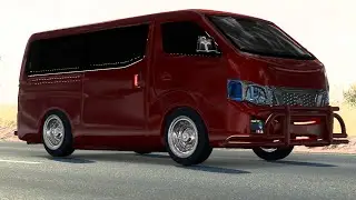 NISSAN NV350 (URVAN) CARAVAN MOD|ALL RED|ETS2 1.55 |CUSTOM STRAIGHT PIPE SOUND|AFRICAN MAP|STANCED