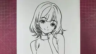 How to Draw Anime Girl step by step | How to Draw Anime For Beginner | Easy Anime Drawing 