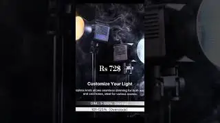 Rs 72$ Ulanzi L024 40W RGB Video Light 2500-6500K Bi-color 0-359&deg; RGB COB #lumenier #stagelight