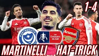 MARTINELLI HAT-TRICK! 🔥 Portsmouth 1-4 Arsenal | FA Cup Match Review