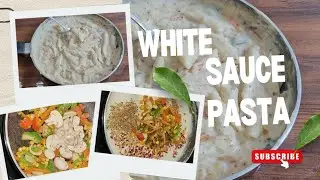Creamy cheese white sauce pasta restaurant style at home #recipe #pasta 