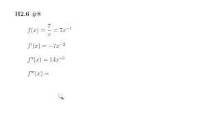 Using Power Rule to Find the Third Derivative - MTH 109 H2.6 #8 (Fall 2019)