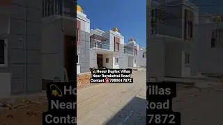 💫Hosur Duplex Villas Near Rayakottai Main  Road  ☎️7989617872