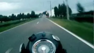 AJS 650 CSR 1963 evening run filmed with Gopro HD