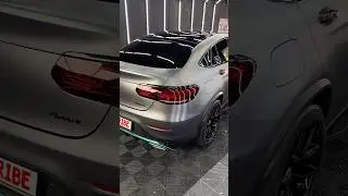 Wrapping back door of this Mercedes GLC with Satin Black Grey 🔥
