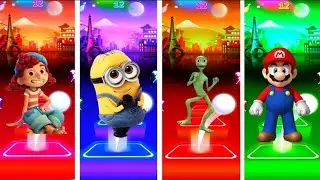 Guile Marcoba Ido vs Minion 🆚 Dancing Alien CGI vs Mario Bros /who Is Best 