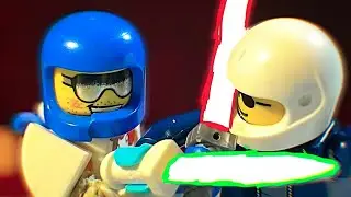 Сцена боя на световых мечах из LEGO