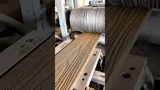 The production process for making impressive wood plastic decking #machine #technology #wpc