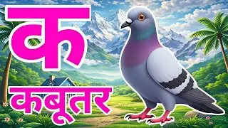 Hindi Varnamala Learning | A se Anar | K se Kabootar | Kids Alphabet Song | Nursery Rhymes