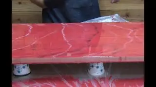 #417 Making Beautiful Disaster Sign Pt 1 Pink Marble Resin Pour