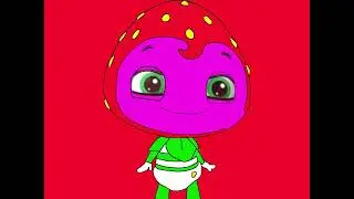 Princess Baby Berrykin (2030 Reboot Animated) with Red Background (Happy 15th Anniversary)