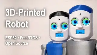 Marvin, a 3D-Printed Open-Source Robot (ESP32 + FreeRTOS)