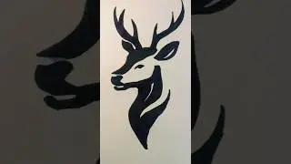 How to draw a deer in a simple way 😲 | Easy deer drawing for beginners #drawing #art #artist