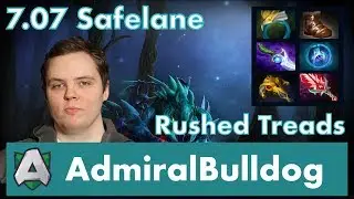 AdmiralBulldog Weaver Safelane | Rushed Treads | 7.07 Update Patch Dota 2 Gameplay Pro MMR