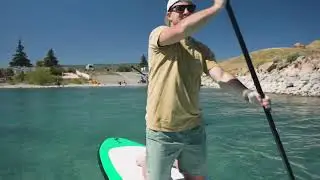 Paddle Boarding on Bear Lake in Utah and Idaho