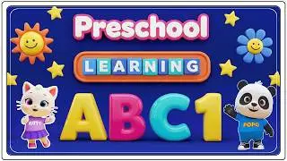 Preschool Learning activities for 3 year olds at home | Learn ABC Phonics Shapes Numbers Colors 🌈