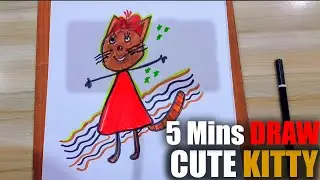Draw Cute Kitty in 5 Mins with YOUART STUDIO