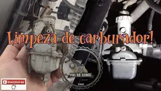 Intruder 125 - Limpeza de carburador!