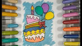 Birthday Cake Sand Painting