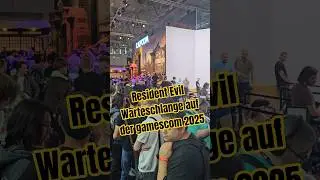 Resident Evil Warteschlange auf der gamescom 2025