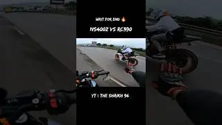 Ns400z vs rc390 b3 🔥⚡ .#motovlog #riders #ktm #bajaj #ns400