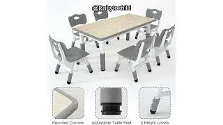 The Ultimate Kids Table and Chair Set Review: Safe, Adjustable, and Easy to Clean.